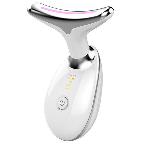Face and Neck Massager with Sonic Vibration and Heat Therapy